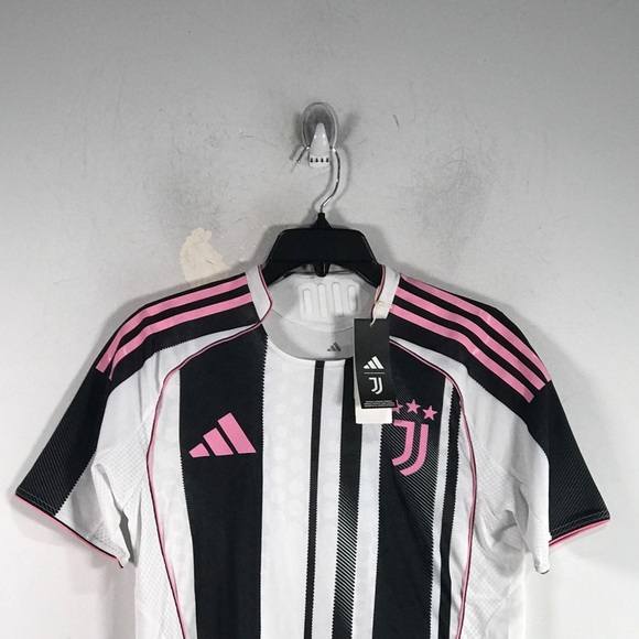 Adidas Juventus 25/26 Home Jersey, Men's Size S - Black/White/Pink - Picture 5 of 10
